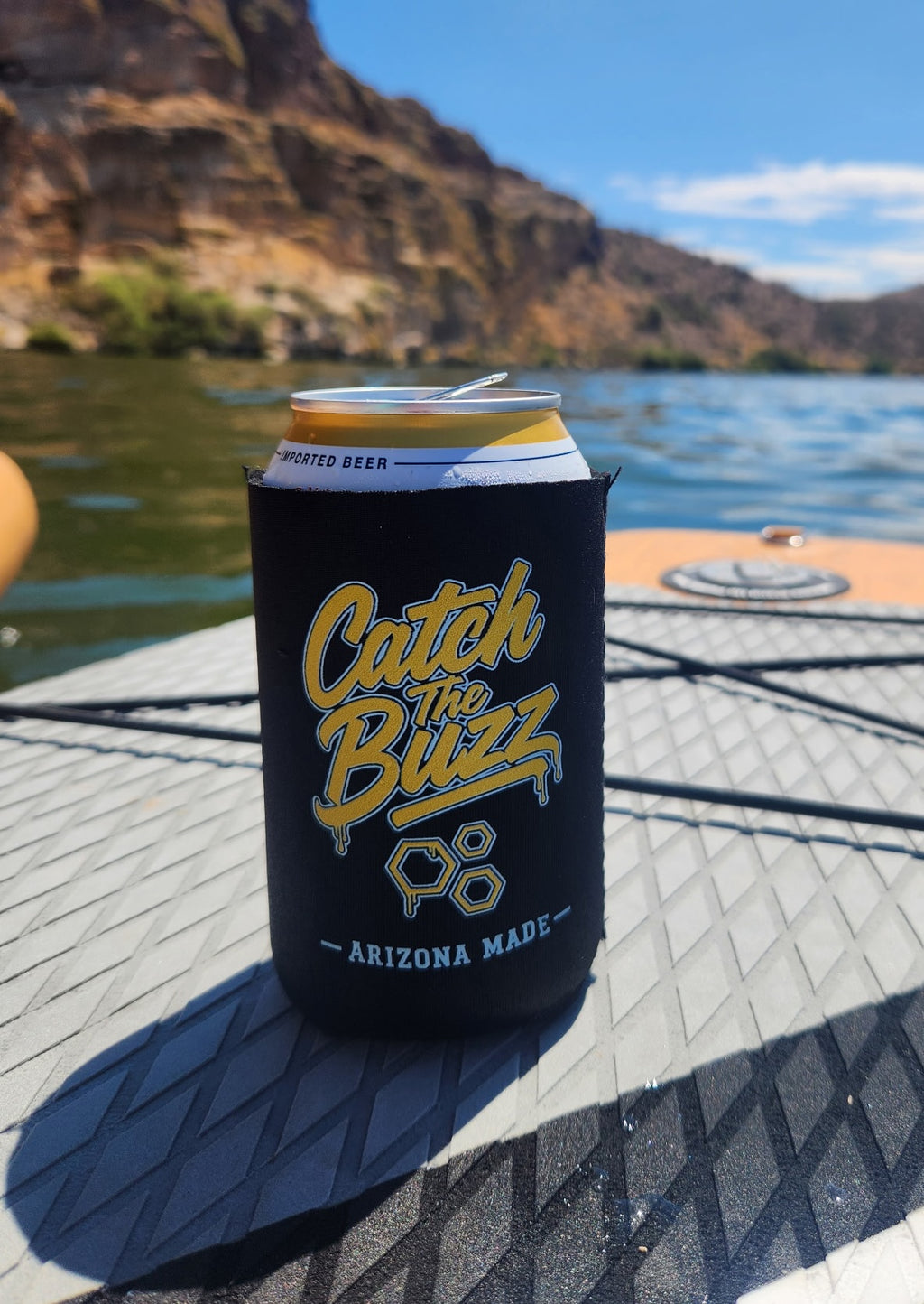 Catch The Buzz Koozie